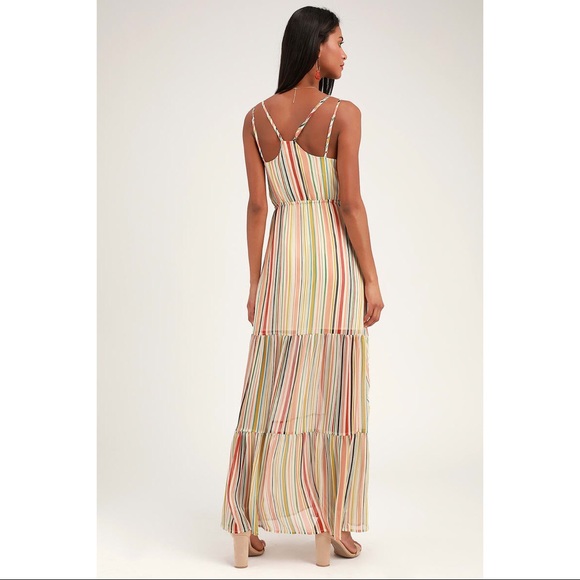 Jack by BB Dakota Multi Stripe Maxi Dress - Picture 3 of 5